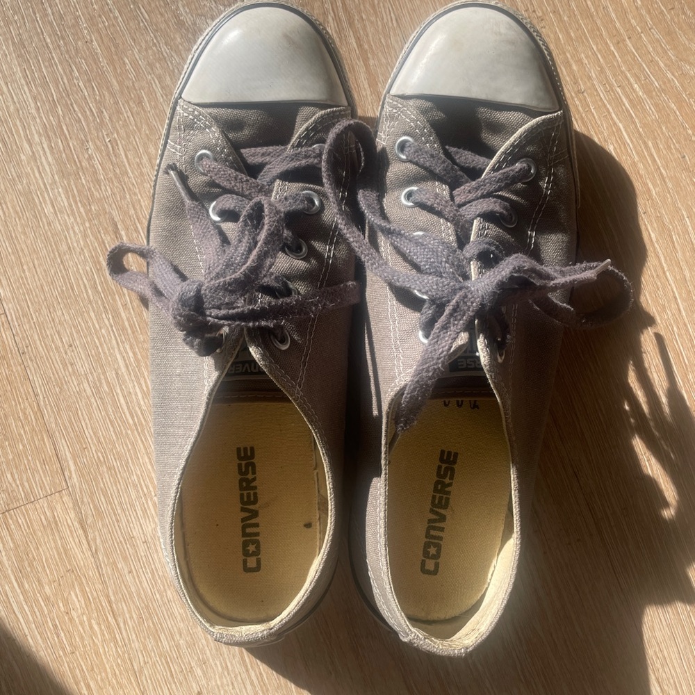 Converse Gray Canvas Sneakers
